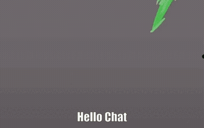 Frog Cartoon Saying Hello Chat