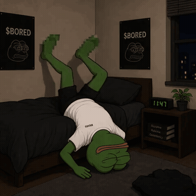 Frog Doing Handstand In Bedroom With Clock At 11:47 GIF