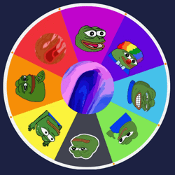 Frog Faces Spinning Wheel GIF