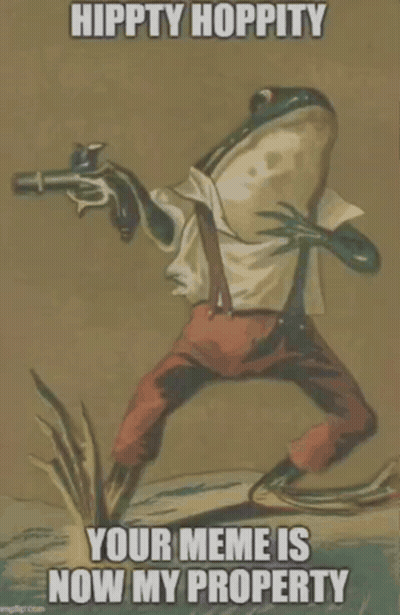 Frog Holding Gun Hippity Hoppity GIF