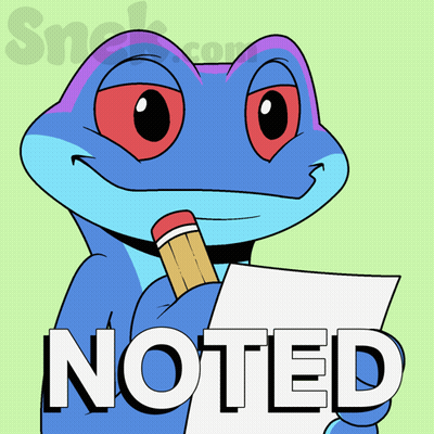 Frog Holding Pencil And Paper Noted GIF