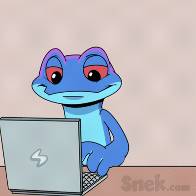 Frog In Front Of Laptop U Okay GIF