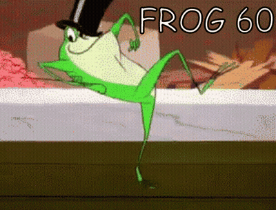 Frog In Top Hat Dancing With Frog 60 GIF