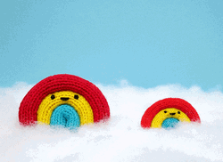 Frog Jump And Hop Around Rainbow GIF