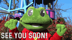 Frog Mascot See You Soon GIF