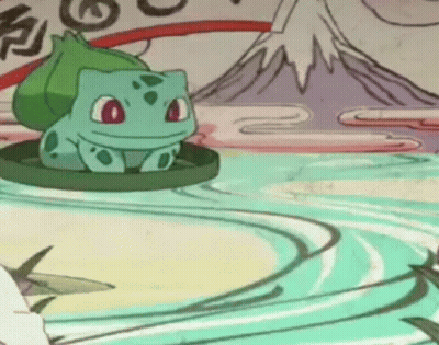 Frog On Leaf In Water GIF