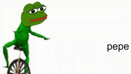Frog On Unicycle Here Come Dat Pepe GIF