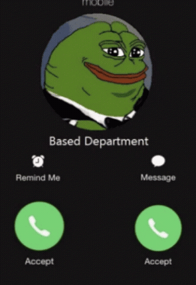 Frog Phone Screen Saying Based Department GIF