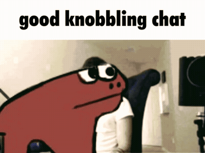 Frog Saying Good Knobbling Chat GIF