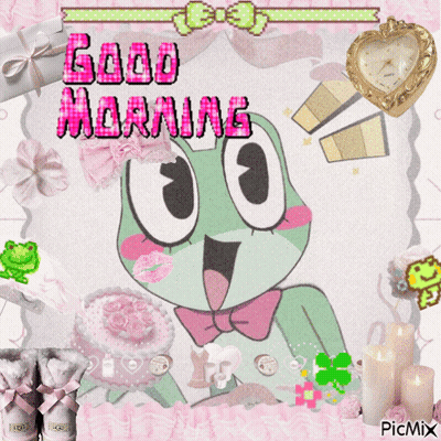 Frog Saying Good Morning GIF