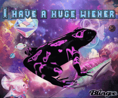 Frog Saying I Have A Huge Wiener GIF
