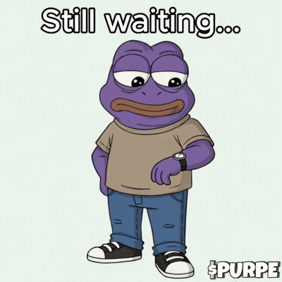 Frog Saying Still Waiting GIF
