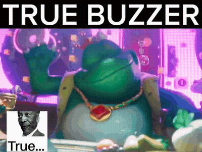 Frog Saying True Buzzer GIF