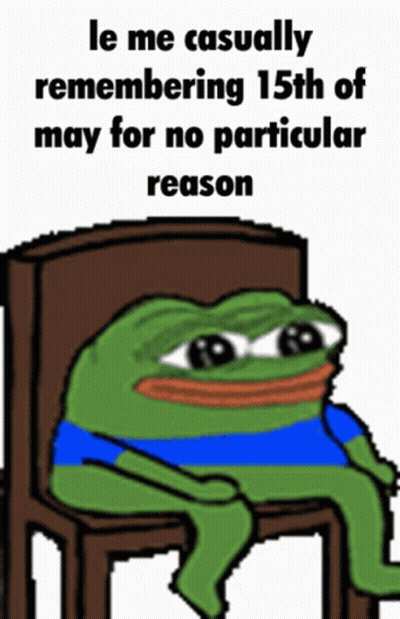 Frog Sitting In Chair Remembering May 15 GIF
