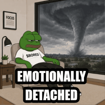 Frog Sitting In Chair Saying Emotionally Detached GIF