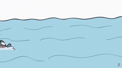 Frog Swimming GIF