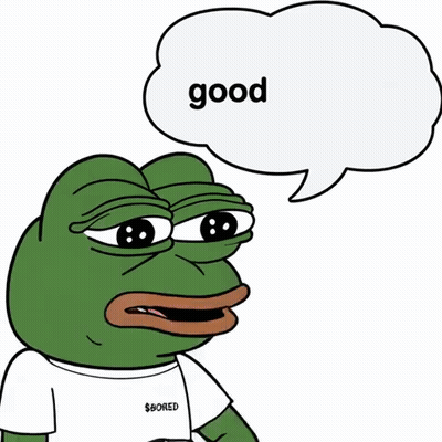 Frog Wearing $ Bored Shirt Saying Good Morning GIF