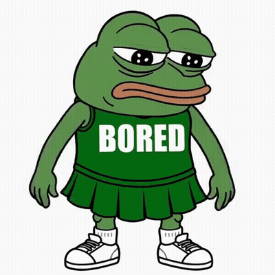 Frog Wearing Green Shirt Saying Bored GIF