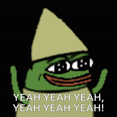 Frog Wearing Hat And Sunglasses Says Yeah Yeah Yeah GIF