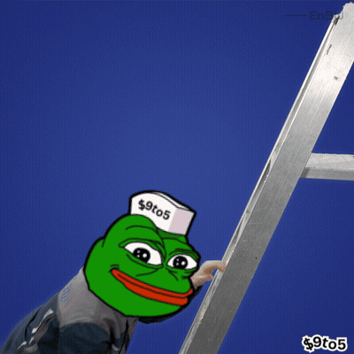 Frog Wearing Hat Saying $9 To 5 GIF