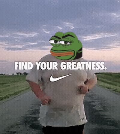 Frog Wearing Nike Shirt Standing On Road GIF