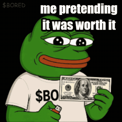 Frog Wearing Shirt Saying $ Bo GIF