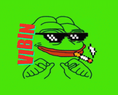Frog Wearing Sunglasses Smoking Cigarette Vibin GIF