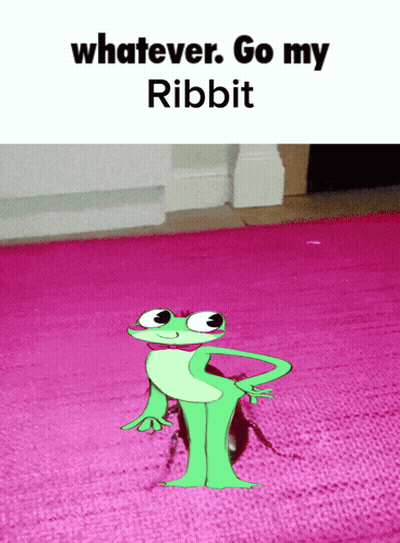 Frog Whatever Go My Ribbit GIF
