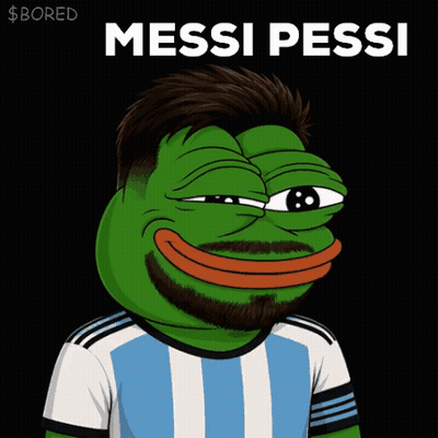 Frog With Beard And Messi Pessi Shirt GIF