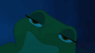 Frog With Blue Eyes GIF