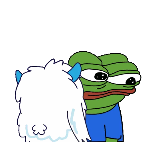 Frog With Bunny On Top Sticker