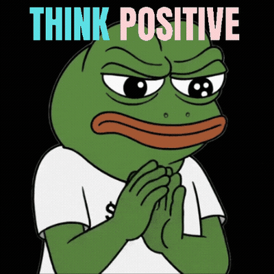 Frog With Hands Folded Think Positive GIF