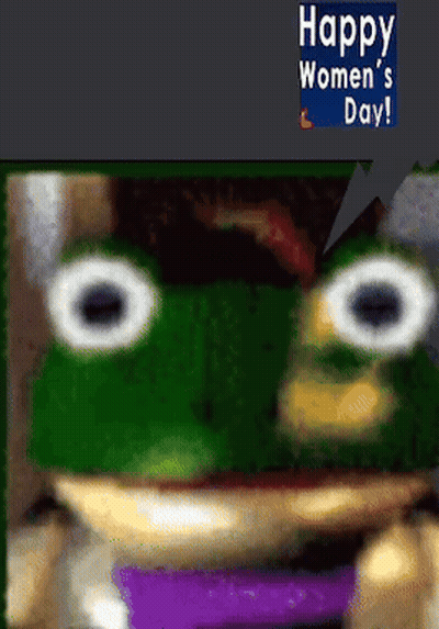 Frog With Happy Women's Day GIF