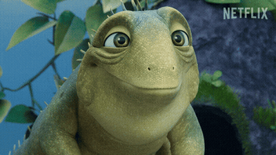 Frog With Netflix Logo GIF
