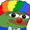 Frog With Rainbow Hat GIF