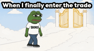 Frog With Shirt Saying $ Bored GIF