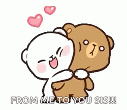 From Me To You Sis Tight Hug GIF