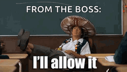 From The Boss I'll Allow It GIF