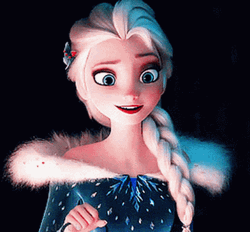 Frozen Cute Elsa Chuckling GIF
