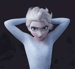 Frozen Elsa Hairflip GIF