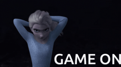 Frozen Elsa Saying Game On GIF