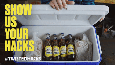 Frozen Twisted Tea Bottle GIF