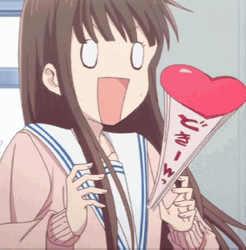 Fruits Basket Amazed Tohru Honda Beating Heart GIF