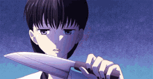 Fruits Basket Scary Saki Hanjima Holding A Knife GIF