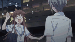 Fruits Basket Shocked Tohru Honda Hand Movements GIF