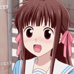 Fruits Basket Shy Tohru Honda Bow Down GIF