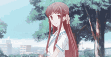 Fruits Basket Smiling Long Hair Tohru Honda GIF