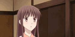 Fruits Basket Tohru Honda Look Away And Agree GIF