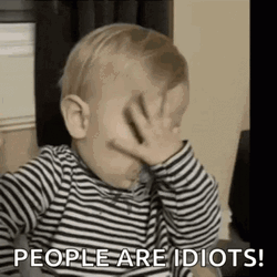Frustrated Baby Face Palm People Are Idiots GIF