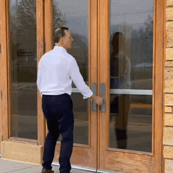 Frustrated Man Let Me In Meme GIF